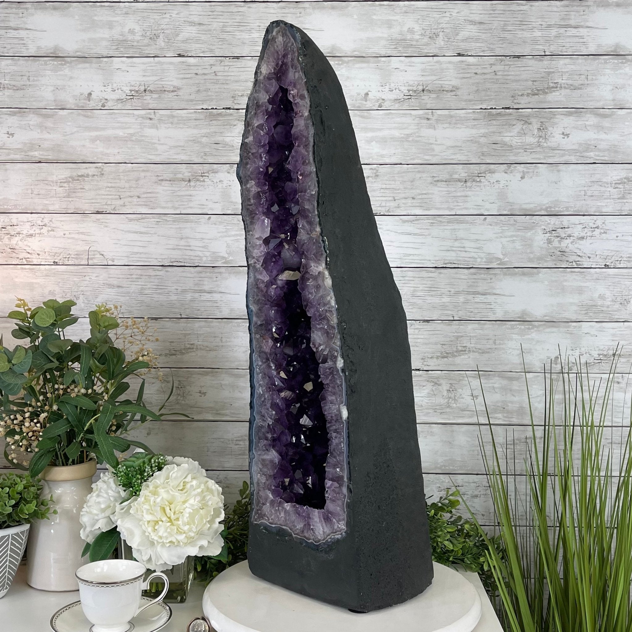 Extra Plus Quality Brazilian Amethyst Cathedral, 81.9 lbs & 30" Tall #5601-0709 by Brazil Gems - Brazil GemsBrazil GemsExtra Plus Quality Brazilian Amethyst Cathedral, 81.9 lbs & 30" Tall #5601-0709 by Brazil GemsCathedrals5601-0709