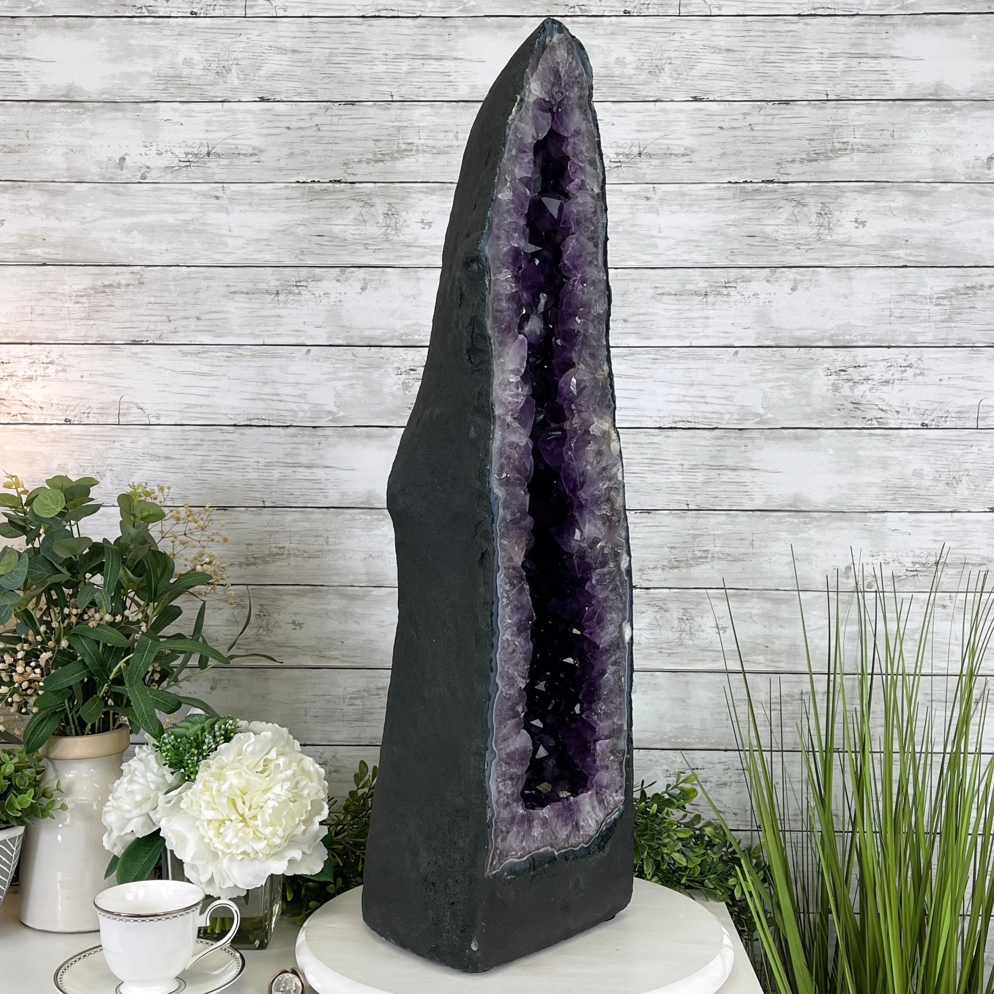 Extra Plus Quality Brazilian Amethyst Cathedral, 81.9 lbs & 30" Tall #5601-0709 by Brazil Gems - Brazil GemsBrazil GemsExtra Plus Quality Brazilian Amethyst Cathedral, 81.9 lbs & 30" Tall #5601-0709 by Brazil GemsCathedrals5601-0709
