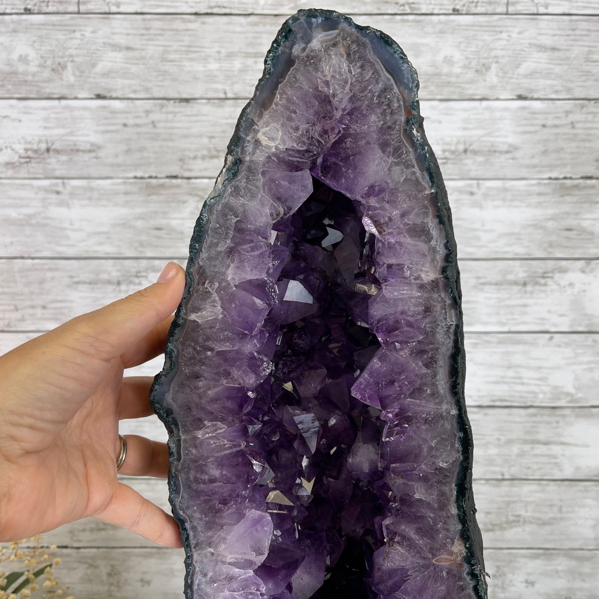 Extra Plus Quality Brazilian Amethyst Cathedral, 81.9 lbs & 30" Tall #5601-0709 by Brazil Gems - Brazil GemsBrazil GemsExtra Plus Quality Brazilian Amethyst Cathedral, 81.9 lbs & 30" Tall #5601-0709 by Brazil GemsCathedrals5601-0709