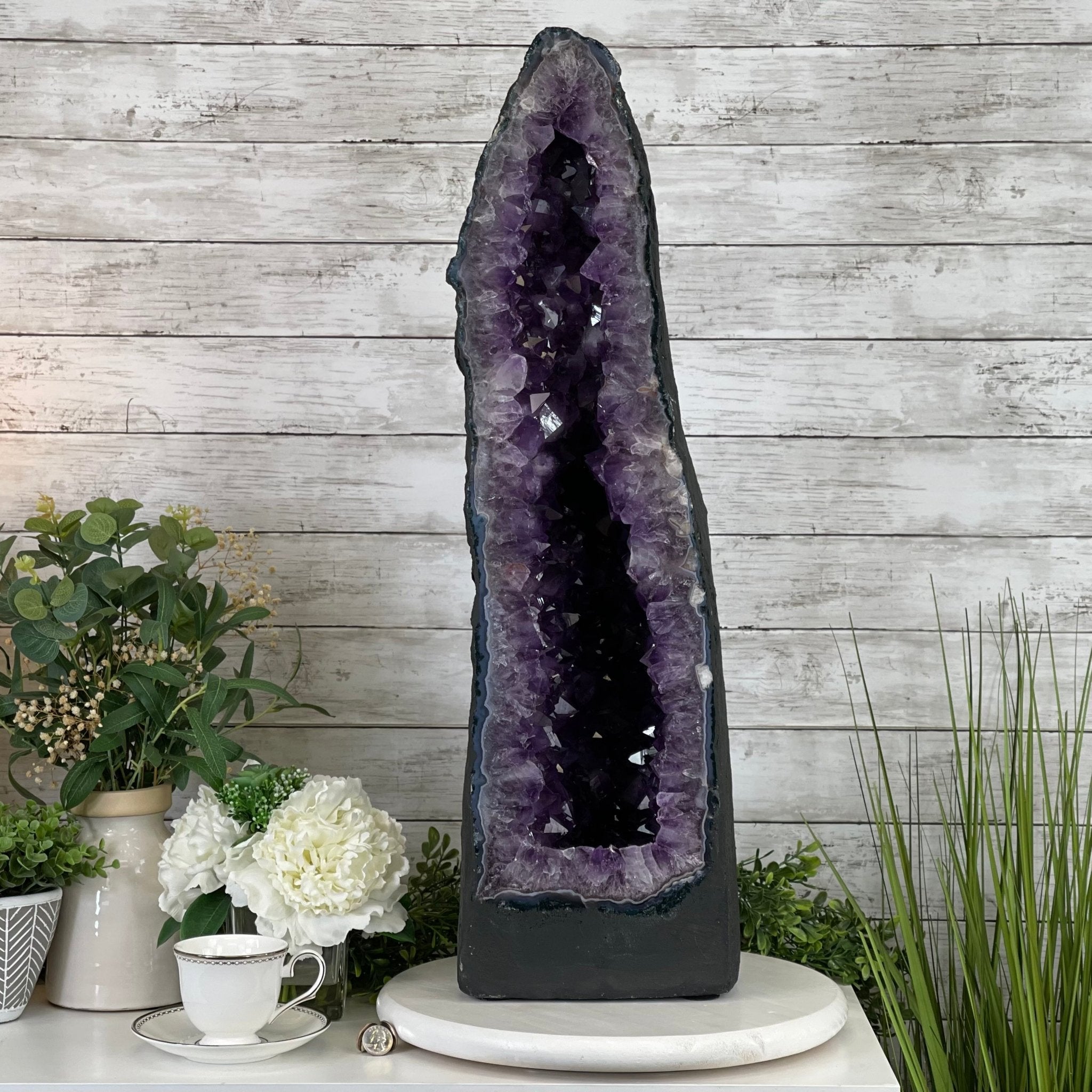 Extra Plus Quality Brazilian Amethyst Cathedral, 81.9 lbs & 30" Tall #5601-0709 by Brazil Gems - Brazil GemsBrazil GemsExtra Plus Quality Brazilian Amethyst Cathedral, 81.9 lbs & 30" Tall #5601-0709 by Brazil GemsCathedrals5601-0709