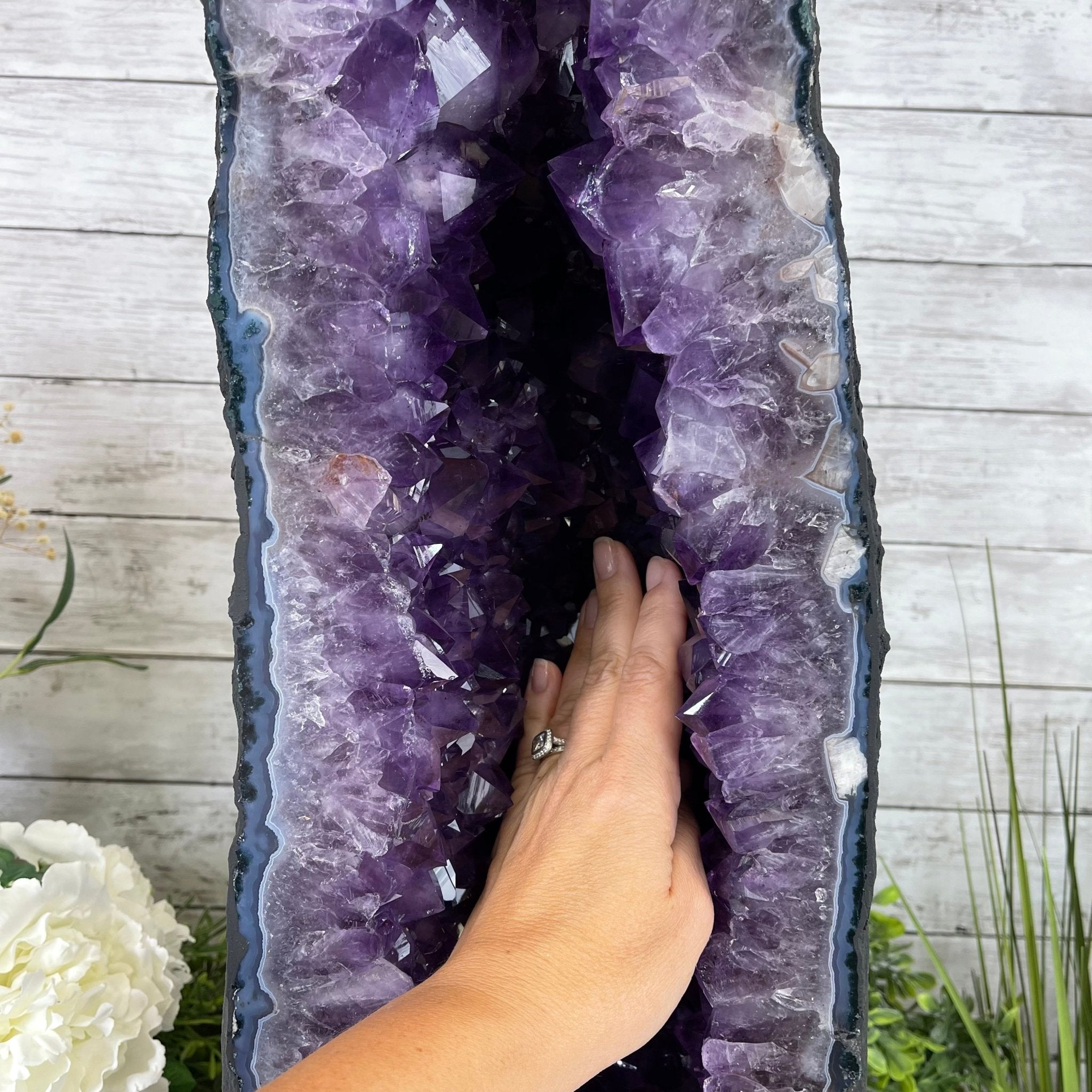 Extra Plus Quality Brazilian Amethyst Cathedral, 81.9 lbs & 30" Tall #5601-0709 by Brazil Gems - Brazil GemsBrazil GemsExtra Plus Quality Brazilian Amethyst Cathedral, 81.9 lbs & 30" Tall #5601-0709 by Brazil GemsCathedrals5601-0709