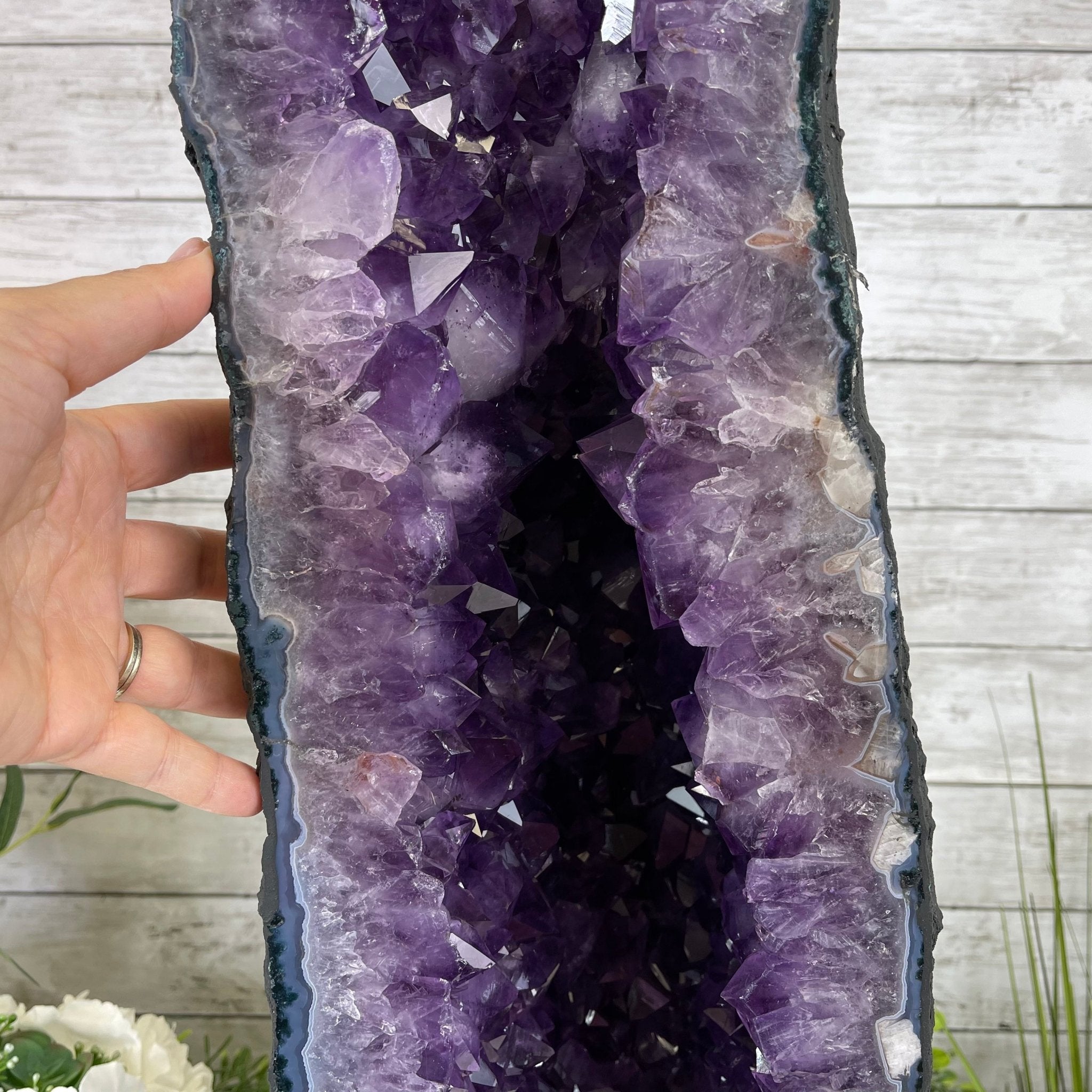Extra Plus Quality Brazilian Amethyst Cathedral, 81.9 lbs & 30" Tall #5601-0709 by Brazil Gems - Brazil GemsBrazil GemsExtra Plus Quality Brazilian Amethyst Cathedral, 81.9 lbs & 30" Tall #5601-0709 by Brazil GemsCathedrals5601-0709