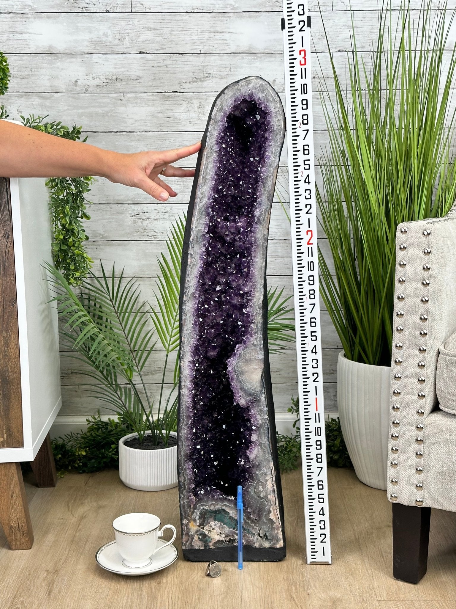 Extra Plus Quality Brazilian Amethyst Cathedral, 88.2lbs & 35" Tall, Model #5601-1213 by Brazil Gems - Brazil GemsBrazil GemsExtra Plus Quality Brazilian Amethyst Cathedral, 88.2lbs & 35" Tall, Model #5601-1213 by Brazil GemsCathedrals5601-1213