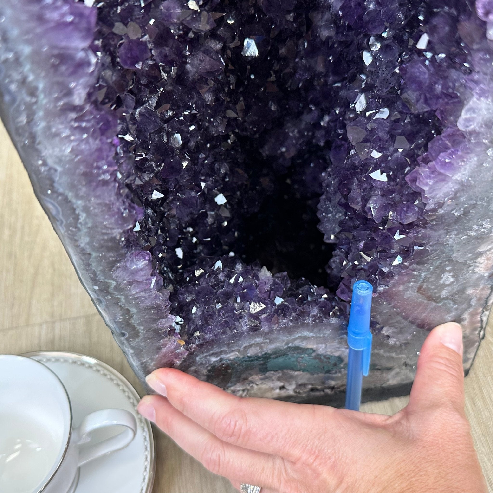Extra Plus Quality Brazilian Amethyst Cathedral, 88.2lbs & 35" Tall, Model #5601-1213 by Brazil Gems - Brazil GemsBrazil GemsExtra Plus Quality Brazilian Amethyst Cathedral, 88.2lbs & 35" Tall, Model #5601-1213 by Brazil GemsCathedrals5601-1213