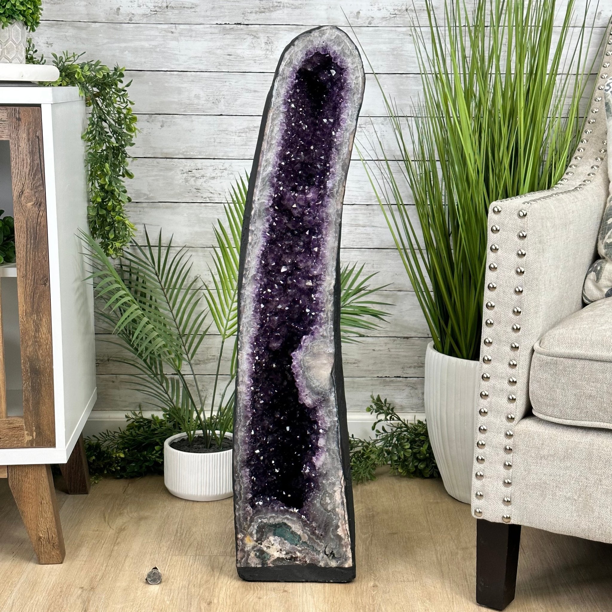 Extra Plus Quality Brazilian Amethyst Cathedral, 88.2lbs & 35" Tall, Model #5601-1213 by Brazil Gems - Brazil GemsBrazil GemsExtra Plus Quality Brazilian Amethyst Cathedral, 88.2lbs & 35" Tall, Model #5601-1213 by Brazil GemsCathedrals5601-1213