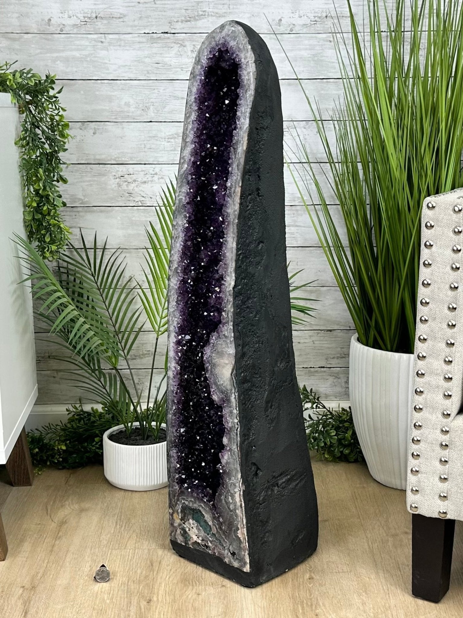 Extra Plus Quality Brazilian Amethyst Cathedral, 88.2lbs & 35" Tall, Model #5601-1213 by Brazil Gems - Brazil GemsBrazil GemsExtra Plus Quality Brazilian Amethyst Cathedral, 88.2lbs & 35" Tall, Model #5601-1213 by Brazil GemsCathedrals5601-1213