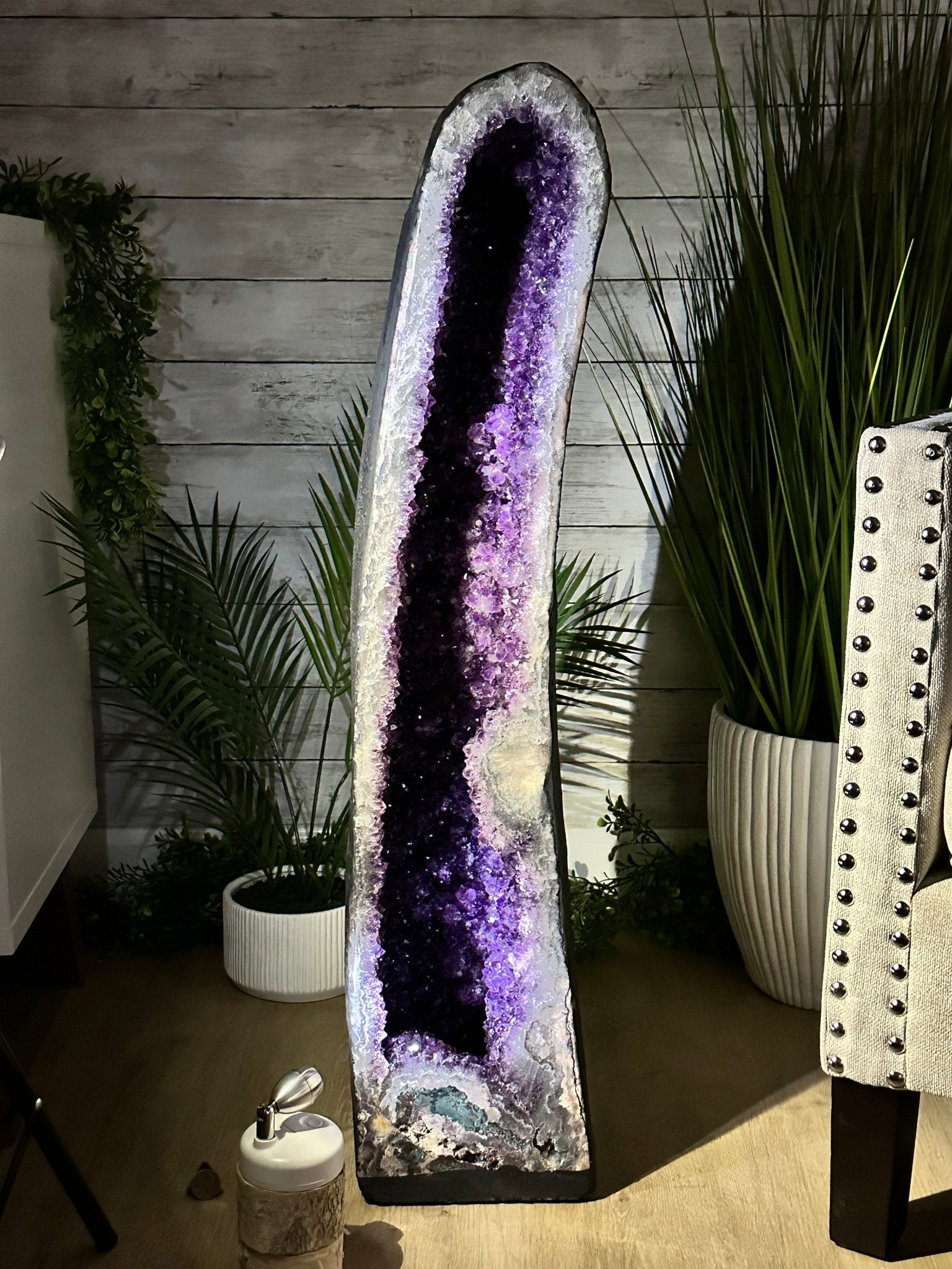 Extra Plus Quality Brazilian Amethyst Cathedral, 88.2lbs & 35" Tall, Model #5601-1213 by Brazil Gems - Brazil GemsBrazil GemsExtra Plus Quality Brazilian Amethyst Cathedral, 88.2lbs & 35" Tall, Model #5601-1213 by Brazil GemsCathedrals5601-1213