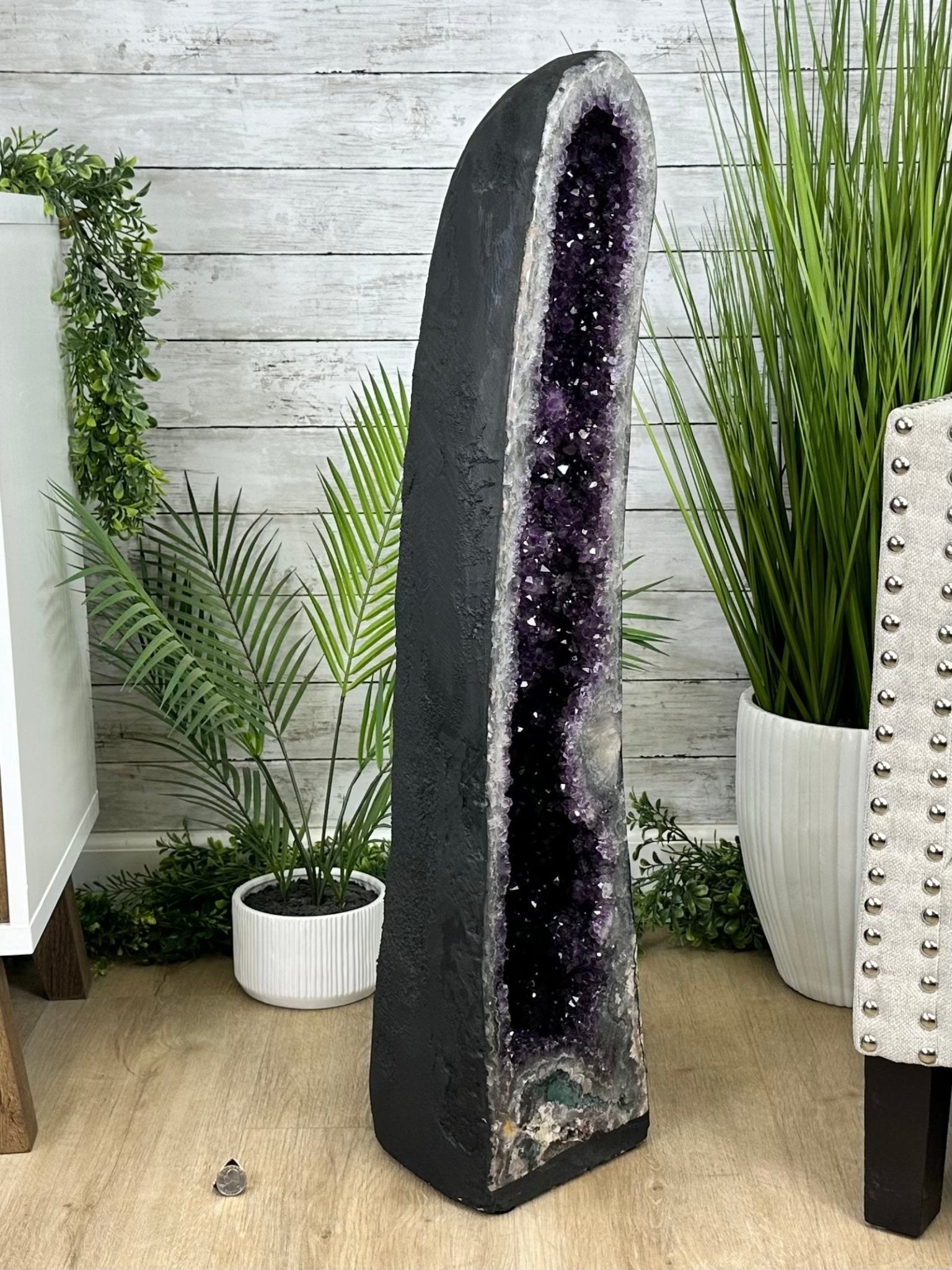 Extra Plus Quality Brazilian Amethyst Cathedral, 88.2lbs & 35" Tall, Model #5601-1213 by Brazil Gems - Brazil GemsBrazil GemsExtra Plus Quality Brazilian Amethyst Cathedral, 88.2lbs & 35" Tall, Model #5601-1213 by Brazil GemsCathedrals5601-1213