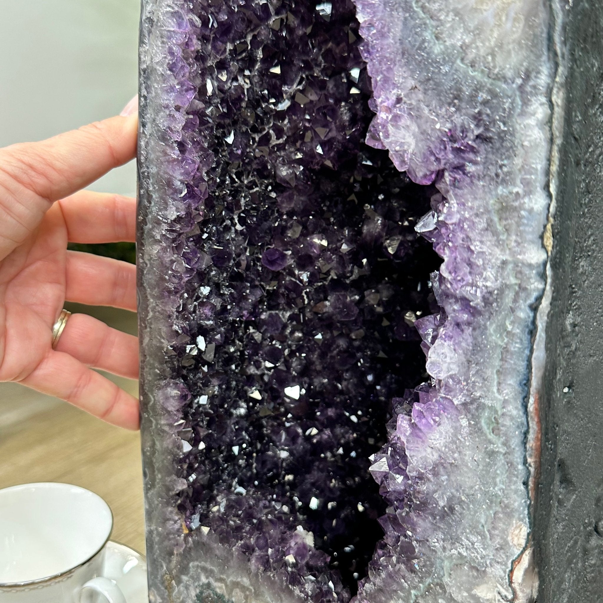 Extra Plus Quality Brazilian Amethyst Cathedral, 88.2lbs & 35" Tall, Model #5601-1213 by Brazil Gems - Brazil GemsBrazil GemsExtra Plus Quality Brazilian Amethyst Cathedral, 88.2lbs & 35" Tall, Model #5601-1213 by Brazil GemsCathedrals5601-1213