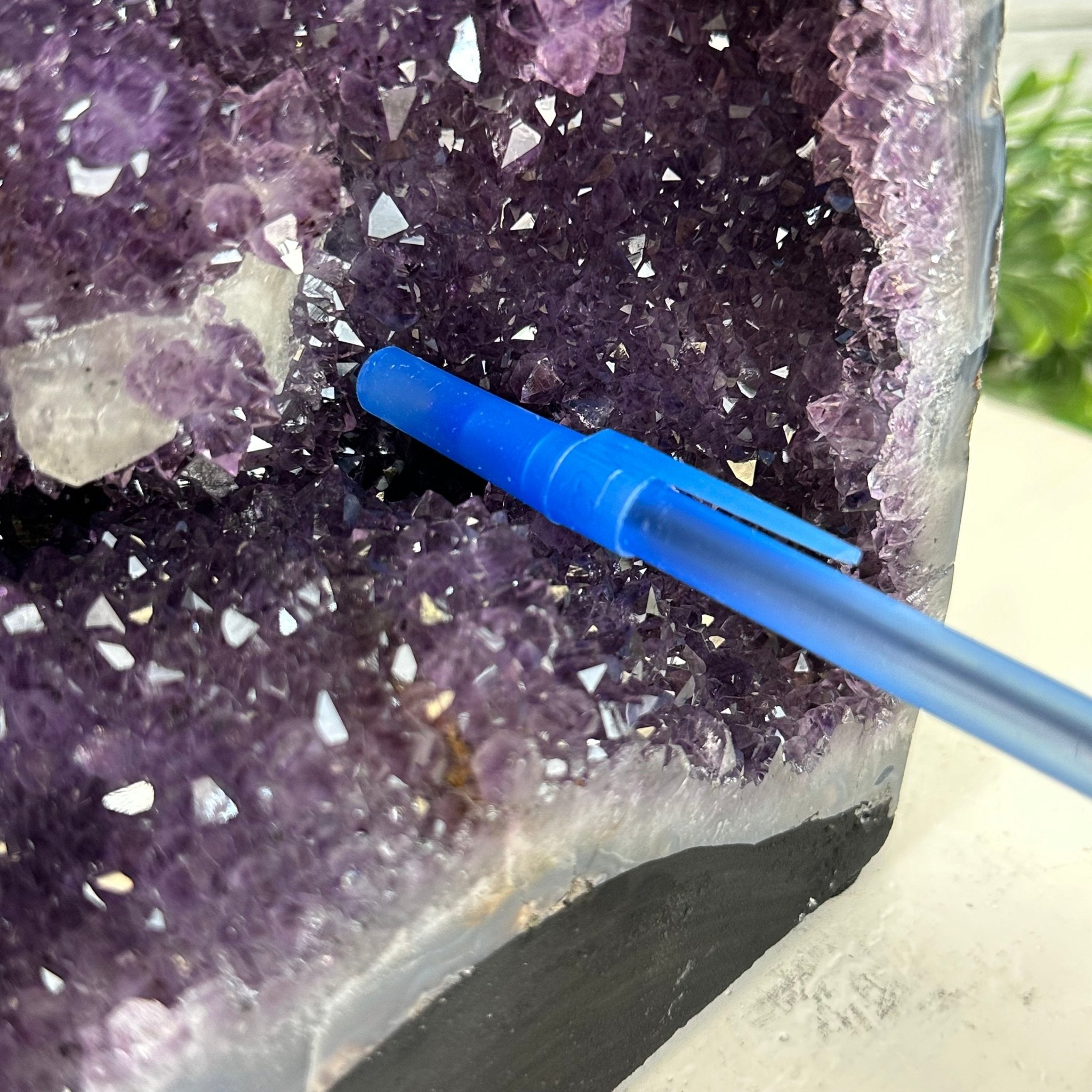 Extra Plus Quality Brazilian Amethyst Cathedral, 9.6 lbs & 8.5" Tall, Model #5601-0955 by Brazil Gems - Brazil GemsBrazil GemsExtra Plus Quality Brazilian Amethyst Cathedral, 9.6 lbs & 8.5" Tall, Model #5601-0955 by Brazil GemsCathedrals5601-0955