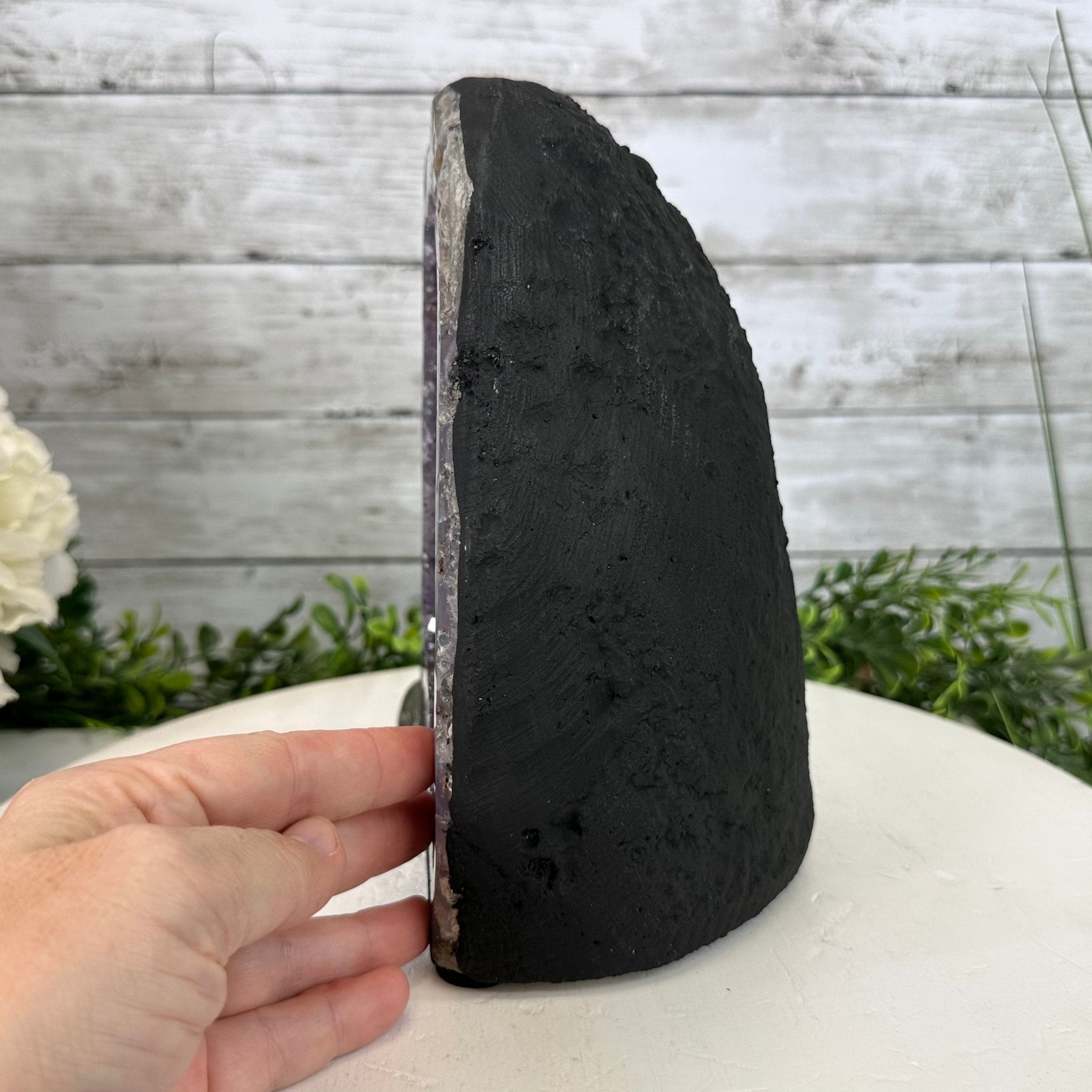 Extra Plus Quality Brazilian Amethyst Cathedral, 9.6 lbs & 8.5" Tall, Model #5601-0955 by Brazil Gems - Brazil GemsBrazil GemsExtra Plus Quality Brazilian Amethyst Cathedral, 9.6 lbs & 8.5" Tall, Model #5601-0955 by Brazil GemsCathedrals5601-0955