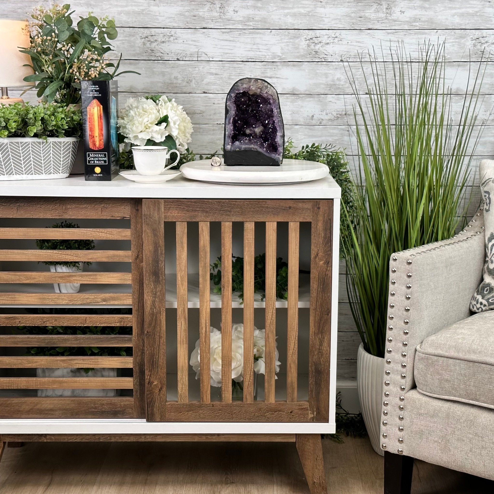 Extra Plus Quality Brazilian Amethyst Cathedral, 9.6 lbs & 8.5" Tall, Model #5601-0955 by Brazil Gems - Brazil GemsBrazil GemsExtra Plus Quality Brazilian Amethyst Cathedral, 9.6 lbs & 8.5" Tall, Model #5601-0955 by Brazil GemsCathedrals5601-0955