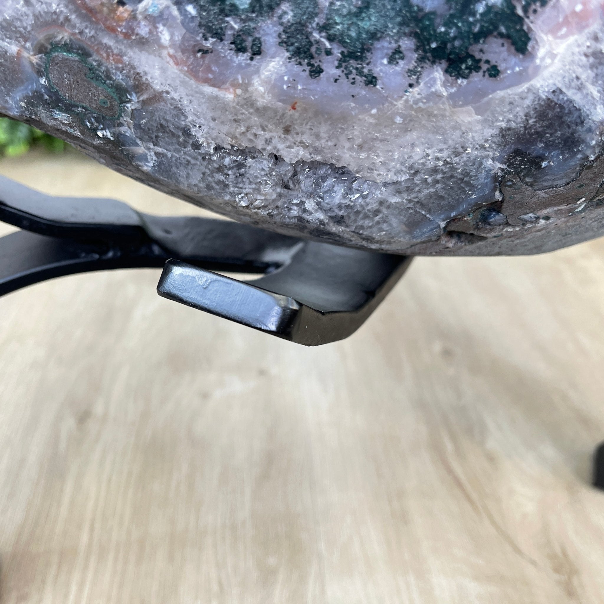 Extra Plus Quality Brazilian Amethyst Coffee Table, 144.6 lbs & 17.75" tall #1385-0035 by Brazil Gems - Brazil GemsBrazil GemsExtra Plus Quality Brazilian Amethyst Coffee Table, 144.6 lbs & 17.75" tall #1385-0035 by Brazil GemsTables: Coffee1385-0035