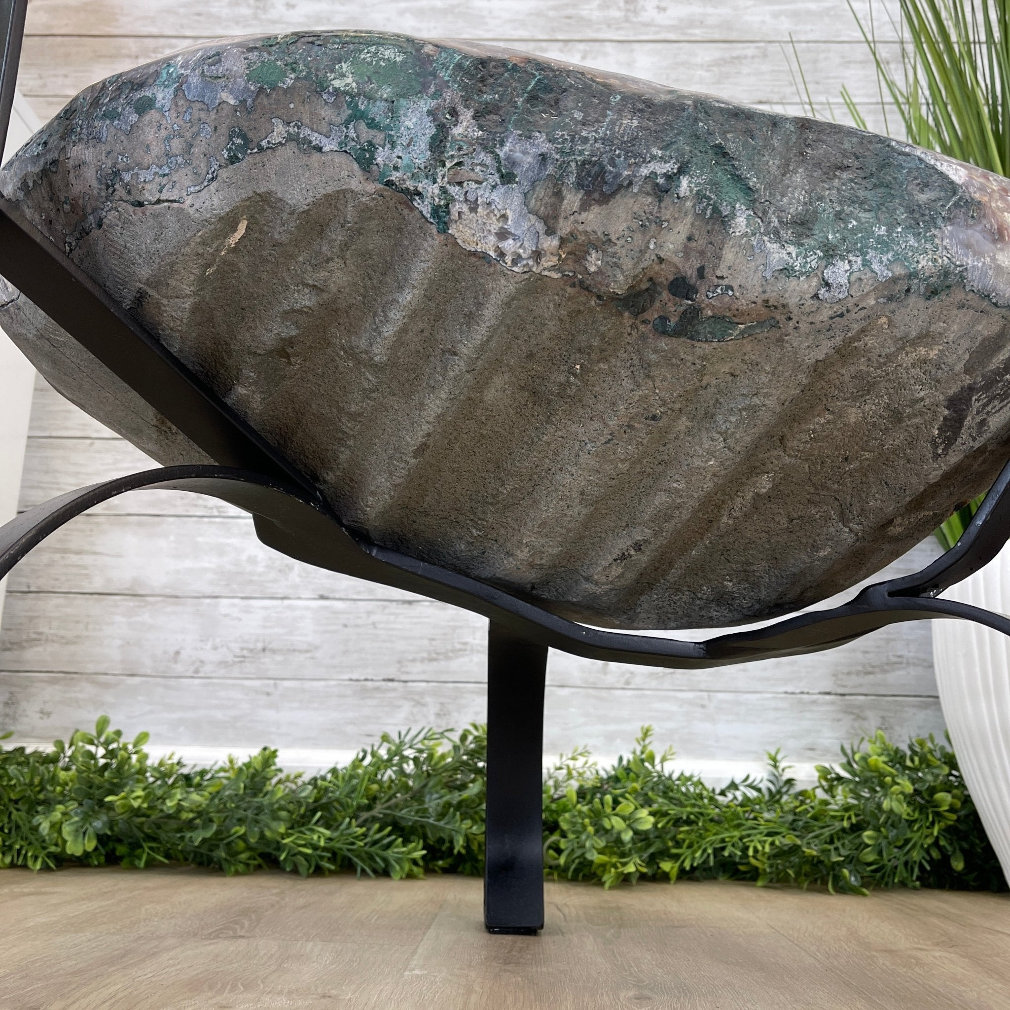 Extra Plus Quality Brazilian Amethyst Coffee Table, 144.6 lbs & 17.75" tall #1385-0035 by Brazil Gems - Brazil GemsBrazil GemsExtra Plus Quality Brazilian Amethyst Coffee Table, 144.6 lbs & 17.75" tall #1385-0035 by Brazil GemsTables: Coffee1385-0035