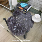 Extra Plus Quality Brazilian Amethyst Coffee Table, 168.3 lbs & 16.25" tall #1385-0086 by Brazil Gems - Brazil GemsBrazil GemsExtra Plus Quality Brazilian Amethyst Coffee Table, 168.3 lbs & 16.25" tall #1385-0086 by Brazil GemsTables: Coffee1385-0086