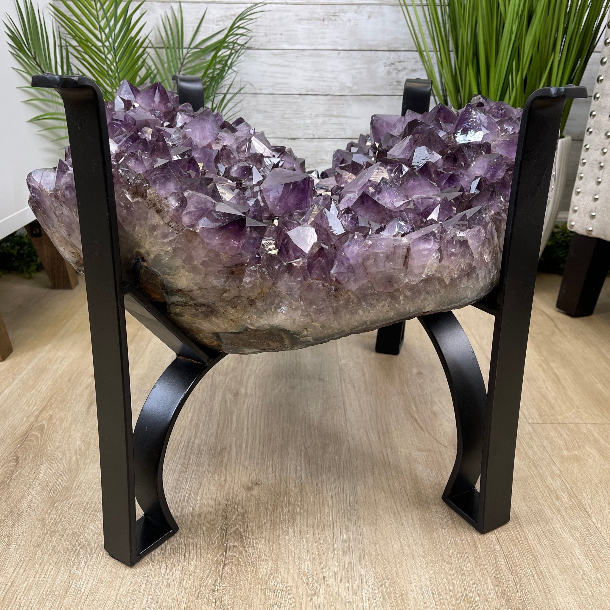 Extra Plus Quality Brazilian Amethyst Coffee Table, 168.3 lbs & 16.25" tall #1385-0086 by Brazil Gems - Brazil GemsBrazil GemsExtra Plus Quality Brazilian Amethyst Coffee Table, 168.3 lbs & 16.25" tall #1385-0086 by Brazil GemsTables: Coffee1385-0086