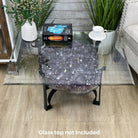 Extra Plus Quality Brazilian Amethyst Coffee Table, 168.3 lbs & 16.25" tall #1385-0086 by Brazil Gems - Brazil GemsBrazil GemsExtra Plus Quality Brazilian Amethyst Coffee Table, 168.3 lbs & 16.25" tall #1385-0086 by Brazil GemsTables: Coffee1385-0086