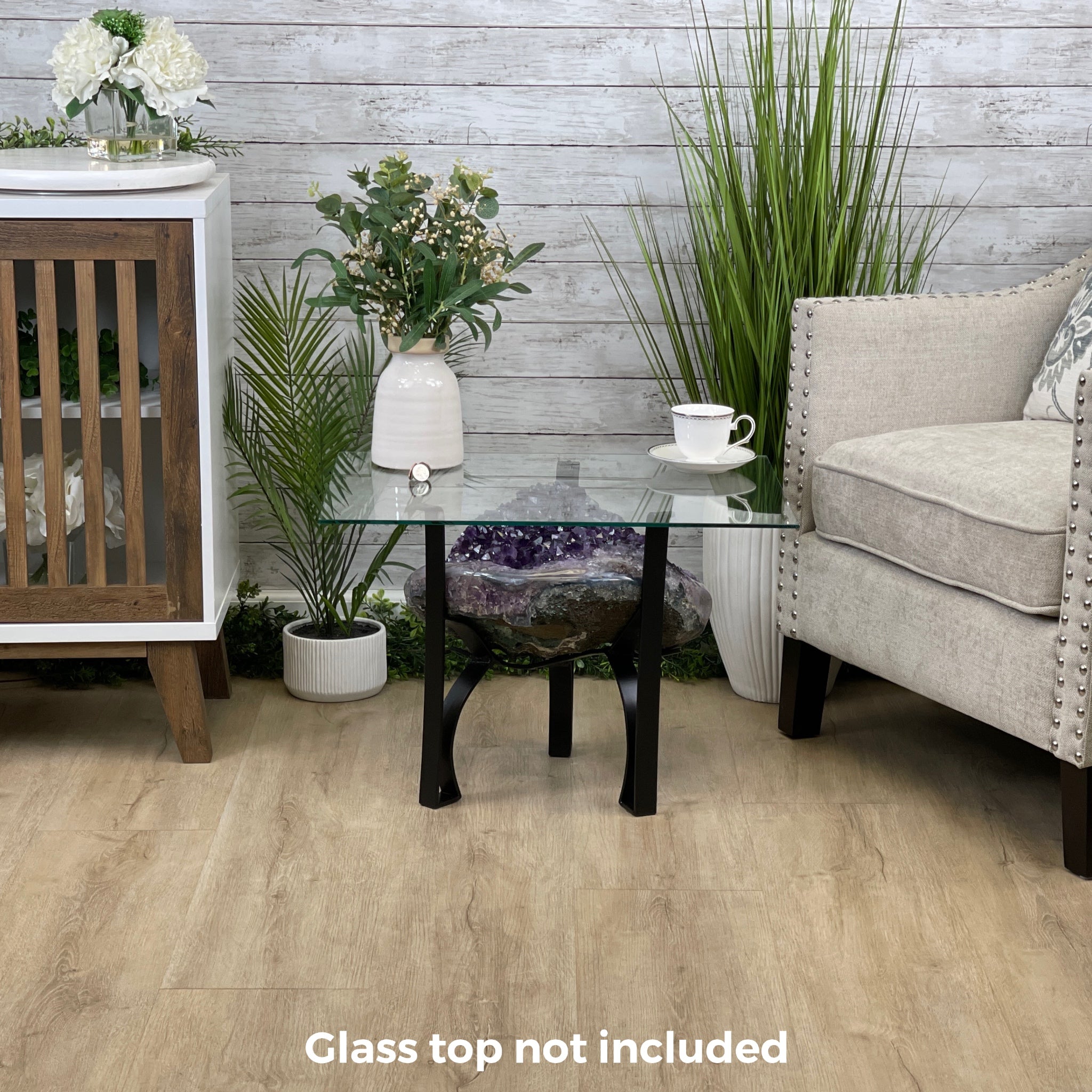 Extra Plus Quality Brazilian Amethyst Coffee Table, 68.6 lbs & 16.25" tall #1385-0083 by Brazil Gems - Brazil GemsBrazil GemsExtra Plus Quality Brazilian Amethyst Coffee Table, 68.6 lbs & 16.25" tall #1385-0083 by Brazil GemsTables: Coffee1385-0083
