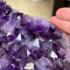 Extra Plus Quality Brazilian Amethyst Coffee Table, 68.6 lbs & 16.25" tall #1385-0083 by Brazil Gems - Brazil GemsBrazil GemsExtra Plus Quality Brazilian Amethyst Coffee Table, 68.6 lbs & 16.25" tall #1385-0083 by Brazil GemsTables: Coffee1385-0083