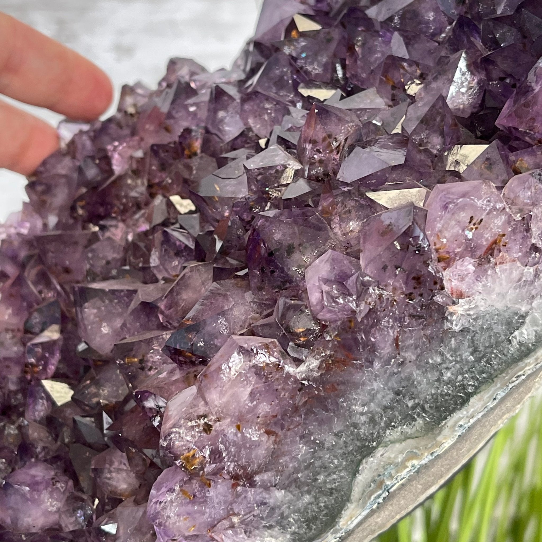 Extra Plus Quality Brazilian Amethyst Crystal Portal on a Tall Rotating Stand, 130.1 lbs & 70" tall Model #5604-0098 by Brazil Gems - Brazil GemsBrazil GemsExtra Plus Quality Brazilian Amethyst Crystal Portal on a Tall Rotating Stand, 130.1 lbs & 70" tall Model #5604-0098 by Brazil GemsPortals on Rotating Bases5604-0098