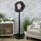 Extra Plus Quality Brazilian Amethyst Crystal Portal on a Tall Rotating Stand, 81.6 lbs & 69.5" tall Model #5604-0099 by Brazil Gems - Brazil GemsBrazil GemsExtra Plus Quality Brazilian Amethyst Crystal Portal on a Tall Rotating Stand, 81.6 lbs & 69.5" tall Model #5604-0099 by Brazil GemsPortals on Rotating Bases5604-0099