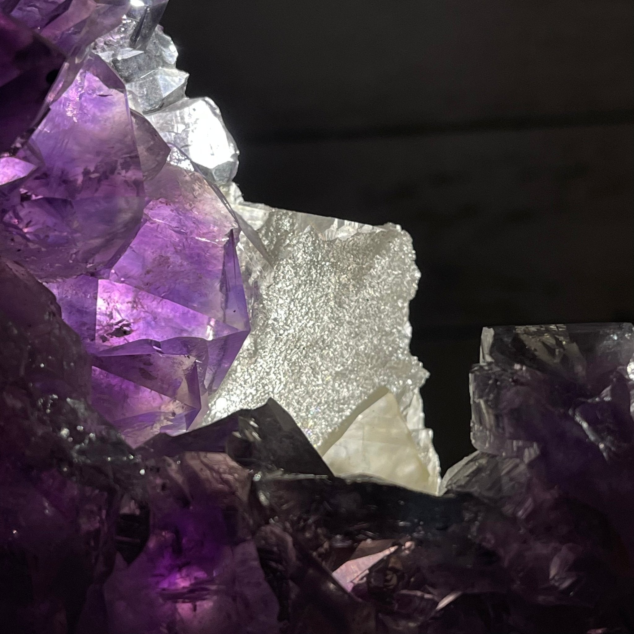 Extra Plus Quality Brazilian Amethyst Crystal Portal on a Tall Rotating Stand, 81.6 lbs & 69.5" tall Model #5604-0099 by Brazil Gems - Brazil GemsBrazil GemsExtra Plus Quality Brazilian Amethyst Crystal Portal on a Tall Rotating Stand, 81.6 lbs & 69.5" tall Model #5604-0099 by Brazil GemsPortals on Rotating Bases5604-0099