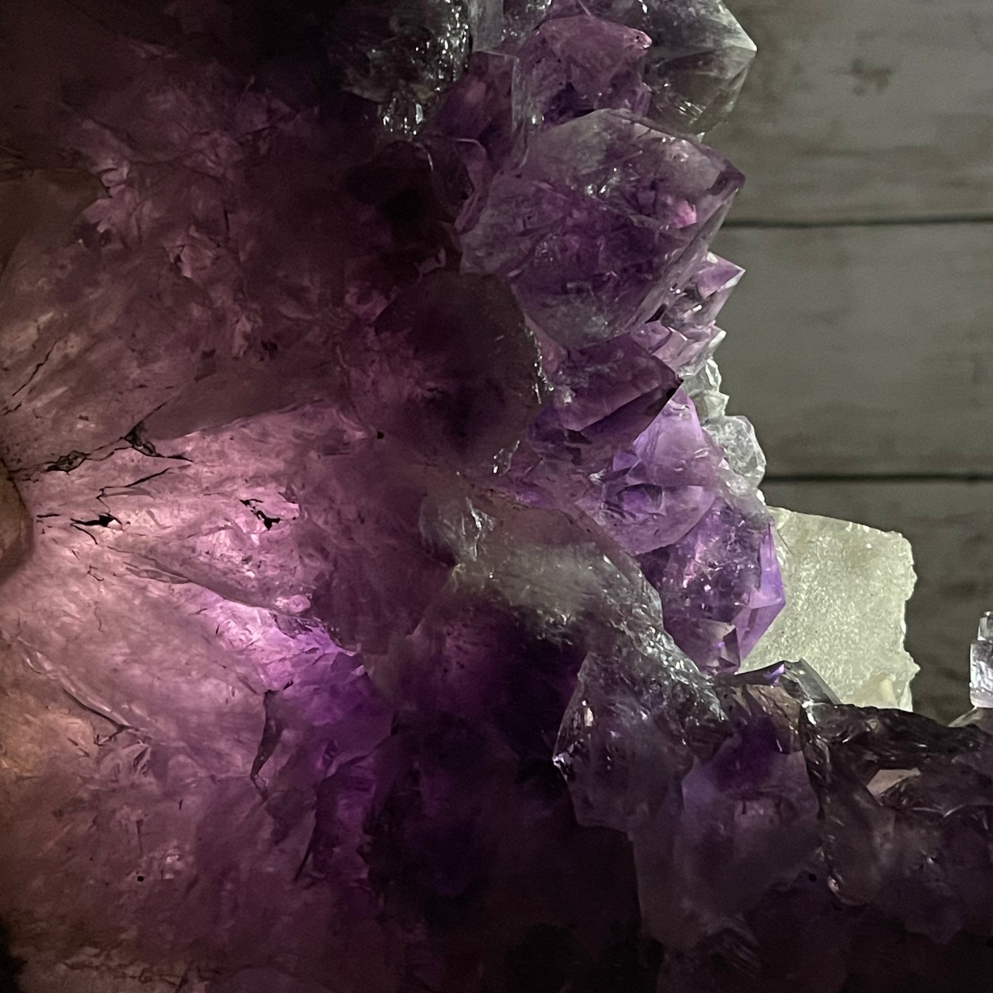 Extra Plus Quality Brazilian Amethyst Crystal Portal on a Tall Rotating Stand, 81.6 lbs & 69.5" tall Model #5604-0099 by Brazil Gems - Brazil GemsBrazil GemsExtra Plus Quality Brazilian Amethyst Crystal Portal on a Tall Rotating Stand, 81.6 lbs & 69.5" tall Model #5604-0099 by Brazil GemsPortals on Rotating Bases5604-0099