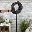 Extra Plus Quality Brazilian Amethyst Crystal Portal on a Tall Rotating Stand, 81.6 lbs & 69.5" tall Model #5604-0099 by Brazil Gems - Brazil GemsBrazil GemsExtra Plus Quality Brazilian Amethyst Crystal Portal on a Tall Rotating Stand, 81.6 lbs & 69.5" tall Model #5604-0099 by Brazil GemsPortals on Rotating Bases5604-0099