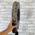Extra Plus Quality Brazilian Amethyst Crystal Portal on a Tall Rotating Stand, 81.6 lbs & 69.5" tall Model #5604-0099 by Brazil Gems - Brazil GemsBrazil GemsExtra Plus Quality Brazilian Amethyst Crystal Portal on a Tall Rotating Stand, 81.6 lbs & 69.5" tall Model #5604-0099 by Brazil GemsPortals on Rotating Bases5604-0099