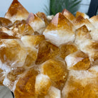 Extra Plus Quality Brazilian Citrine Geode Side Table, 46.1 lbs, 24" tall on a metal base #1392-0008 by Brazil Gems - Brazil GemsBrazil GemsExtra Plus Quality Brazilian Citrine Geode Side Table, 46.1 lbs, 24" tall on a metal base #1392-0008 by Brazil GemsTables: Side1392-0008