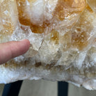 Extra Plus Quality Brazilian Citrine Geode Side Table, 46.1 lbs, 24" tall on a metal base #1392-0008 by Brazil Gems - Brazil GemsBrazil GemsExtra Plus Quality Brazilian Citrine Geode Side Table, 46.1 lbs, 24" tall on a metal base #1392-0008 by Brazil GemsTables: Side1392-0008