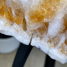 Extra Plus Quality Brazilian Citrine Geode Side Table, 48.5 lbs, 24" tall on a metal base #1392-0010 by Brazil Gems - Brazil GemsBrazil GemsExtra Plus Quality Brazilian Citrine Geode Side Table, 48.5 lbs, 24" tall on a metal base #1392-0010 by Brazil GemsTables: Side1392-0010