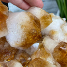 Extra Plus Quality Brazilian Citrine Geode Side Table, 48.5 lbs, 24" tall on a metal base #1392-0010 by Brazil Gems - Brazil GemsBrazil GemsExtra Plus Quality Brazilian Citrine Geode Side Table, 48.5 lbs, 24" tall on a metal base #1392-0010 by Brazil GemsTables: Side1392-0010