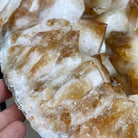 Extra Plus Quality Brazilian Citrine Geode Side Table, 48.5 lbs, 24" tall on a metal base #1392-0010 by Brazil Gems - Brazil GemsBrazil GemsExtra Plus Quality Brazilian Citrine Geode Side Table, 48.5 lbs, 24" tall on a metal base #1392-0010 by Brazil GemsTables: Side1392-0010