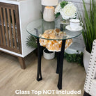 Extra Plus Quality Brazilian Citrine Geode Side Table, 48.5 lbs, 24" tall on a metal base #1392-0010 by Brazil Gems - Brazil GemsBrazil GemsExtra Plus Quality Brazilian Citrine Geode Side Table, 48.5 lbs, 24" tall on a metal base #1392-0010 by Brazil GemsTables: Side1392-0010