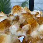 Extra Plus Quality Brazilian Citrine Geode Side Table, 48.5 lbs, 24" tall on a metal base #1392-0010 by Brazil Gems - Brazil GemsBrazil GemsExtra Plus Quality Brazilian Citrine Geode Side Table, 48.5 lbs, 24" tall on a metal base #1392-0010 by Brazil GemsTables: Side1392-0010