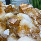 Extra Plus Quality Brazilian Citrine Geode Side Table, 48.5 lbs, 24" tall on a metal base #1392-0010 by Brazil Gems - Brazil GemsBrazil GemsExtra Plus Quality Brazilian Citrine Geode Side Table, 48.5 lbs, 24" tall on a metal base #1392-0010 by Brazil GemsTables: Side1392-0010