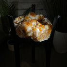 Extra Plus Quality Brazilian Citrine Geode Side Table, 48.5 lbs, 24" tall on a metal base #1392-0010 by Brazil Gems - Brazil GemsBrazil GemsExtra Plus Quality Brazilian Citrine Geode Side Table, 48.5 lbs, 24" tall on a metal base #1392-0010 by Brazil GemsTables: Side1392-0010