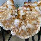 Extra Plus Quality Brazilian Citrine Geode Side Table, 48.5 lbs, 24" tall on a metal base #1392-0010 by Brazil Gems - Brazil GemsBrazil GemsExtra Plus Quality Brazilian Citrine Geode Side Table, 48.5 lbs, 24" tall on a metal base #1392-0010 by Brazil GemsTables: Side1392-0010