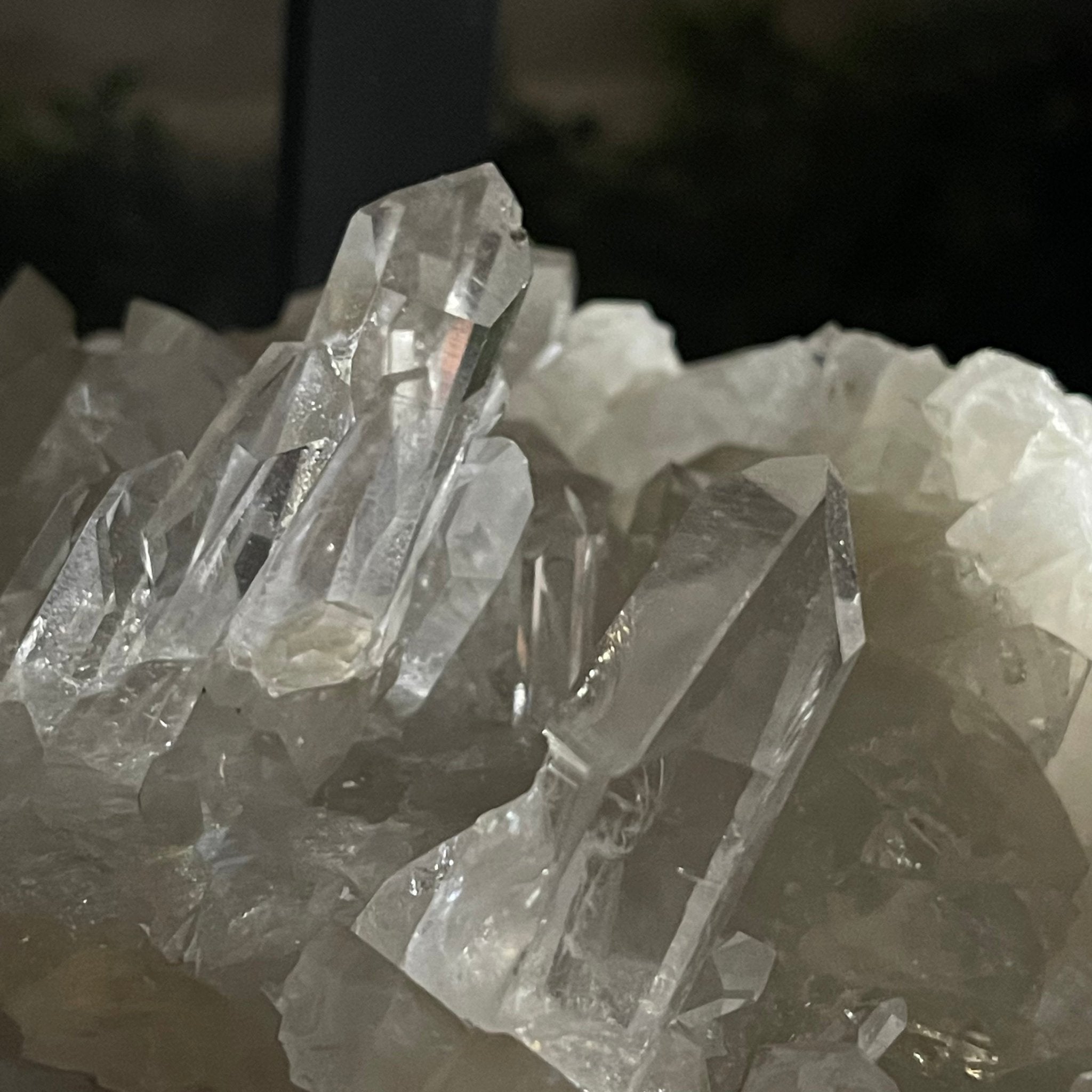 Extra Plus Quality Brazilian Clear Quartz Coffee Table, 64.4 lbs & 16" tall #1389-0006 by Brazil Gems - Brazil GemsBrazil GemsExtra Plus Quality Brazilian Clear Quartz Coffee Table, 64.4 lbs & 16" tall #1389-0006 by Brazil GemsTables: Coffee1389-0006