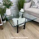 Extra Plus Quality Brazilian Clear Quartz Coffee Table, 64.4 lbs & 16" tall #1389-0006 by Brazil Gems - Brazil GemsBrazil GemsExtra Plus Quality Brazilian Clear Quartz Coffee Table, 64.4 lbs & 16" tall #1389-0006 by Brazil GemsTables: Coffee1389-0006