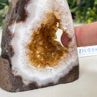 Extra Plus Quality Citrine Cluster w/ flat base, 3.8" Tall 5612 - 0198 - Brazil GemsBrazil GemsExtra Plus Quality Citrine Cluster w/ flat base, 3.8" Tall 5612 - 0198Small Clusters with Flat Bases5612 - 0198