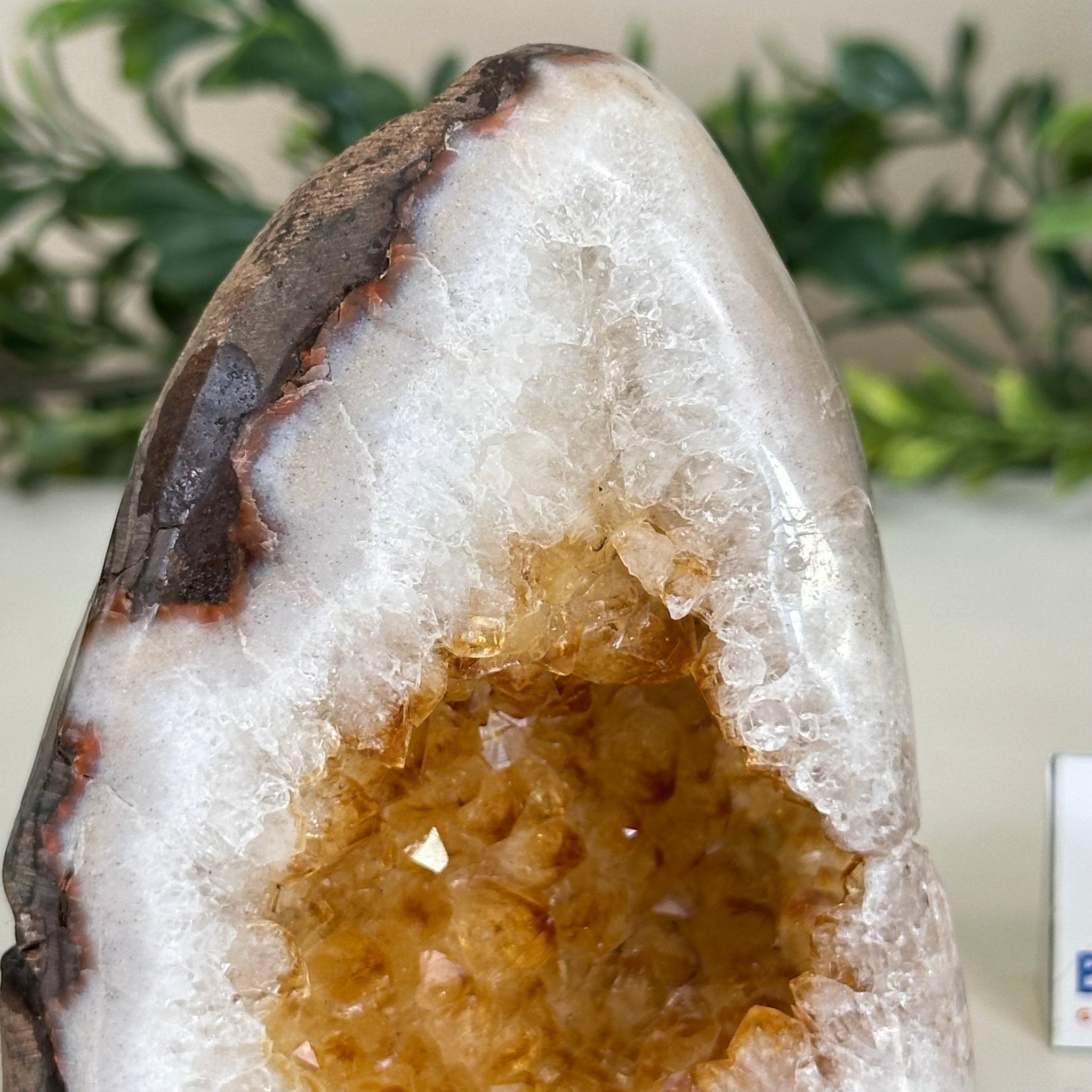 Extra Plus Quality Citrine Cluster w/ flat base, 3.8" Tall 5612 - 0198 - Brazil GemsBrazil GemsExtra Plus Quality Citrine Cluster w/ flat base, 3.8" Tall 5612 - 0198Small Clusters with Flat Bases5612 - 0198