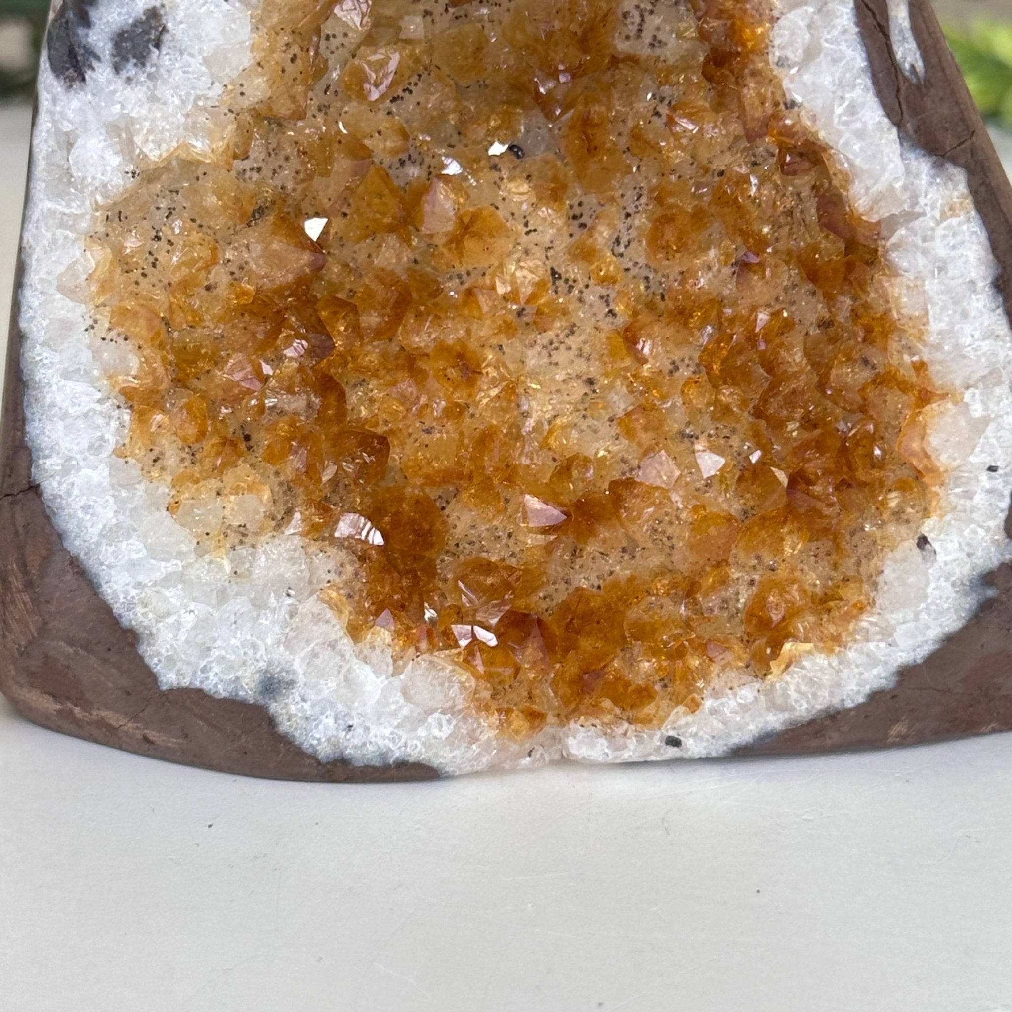 Extra Plus Quality Citrine Cluster w/ flat base, 3.9" Tall 5612 - 0206 - Brazil GemsBrazil GemsExtra Plus Quality Citrine Cluster w/ flat base, 3.9" Tall 5612 - 0206Small Clusters with Flat Bases5612 - 0206