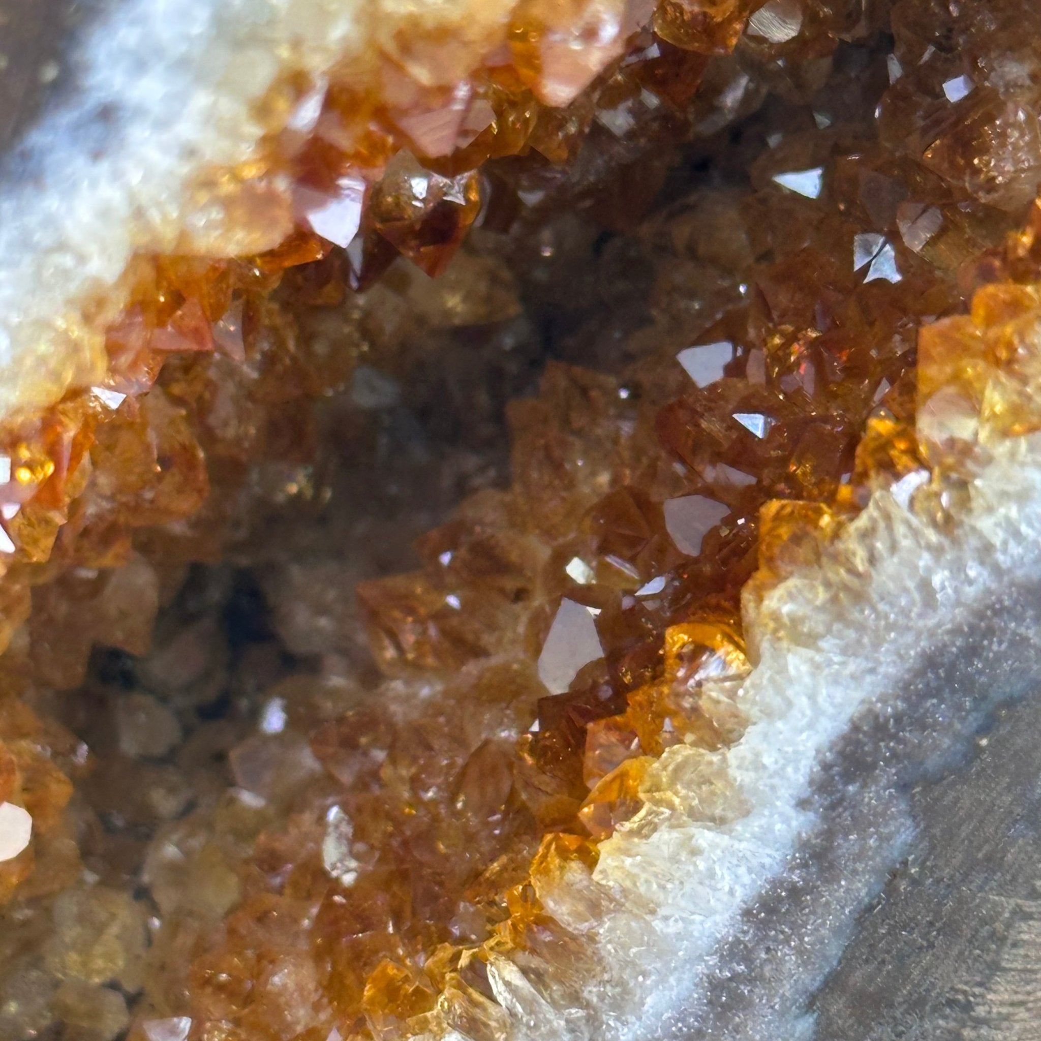 Extra Plus Quality Citrine Cluster w/ flat base, 3.9" Tall 5612 - 0207 - Brazil GemsBrazil GemsExtra Plus Quality Citrine Cluster w/ flat base, 3.9" Tall 5612 - 0207Small Clusters with Flat Bases5612 - 0207