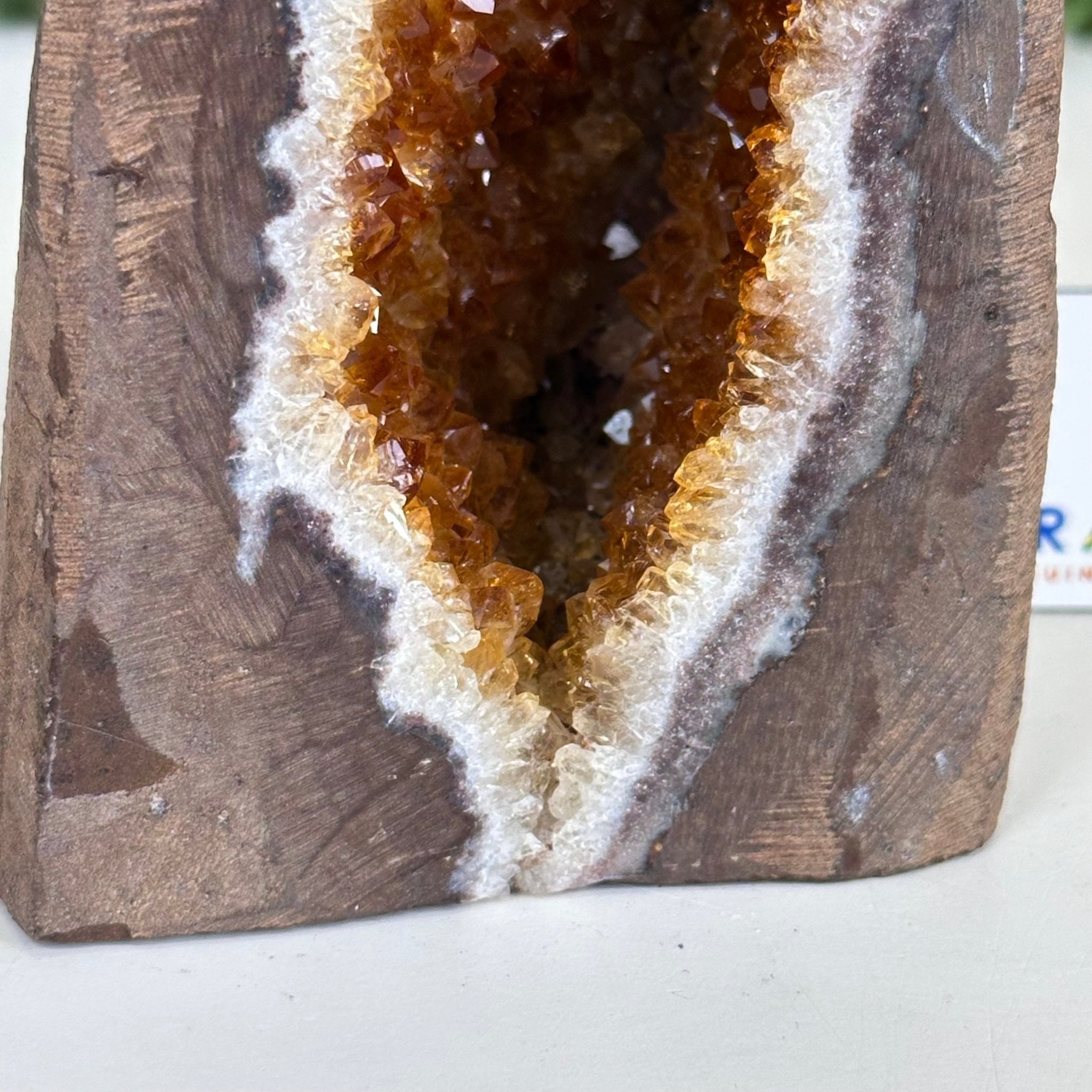 Extra Plus Quality Citrine Cluster w/ flat base, 3.9" Tall 5612 - 0207 - Brazil GemsBrazil GemsExtra Plus Quality Citrine Cluster w/ flat base, 3.9" Tall 5612 - 0207Small Clusters with Flat Bases5612 - 0207