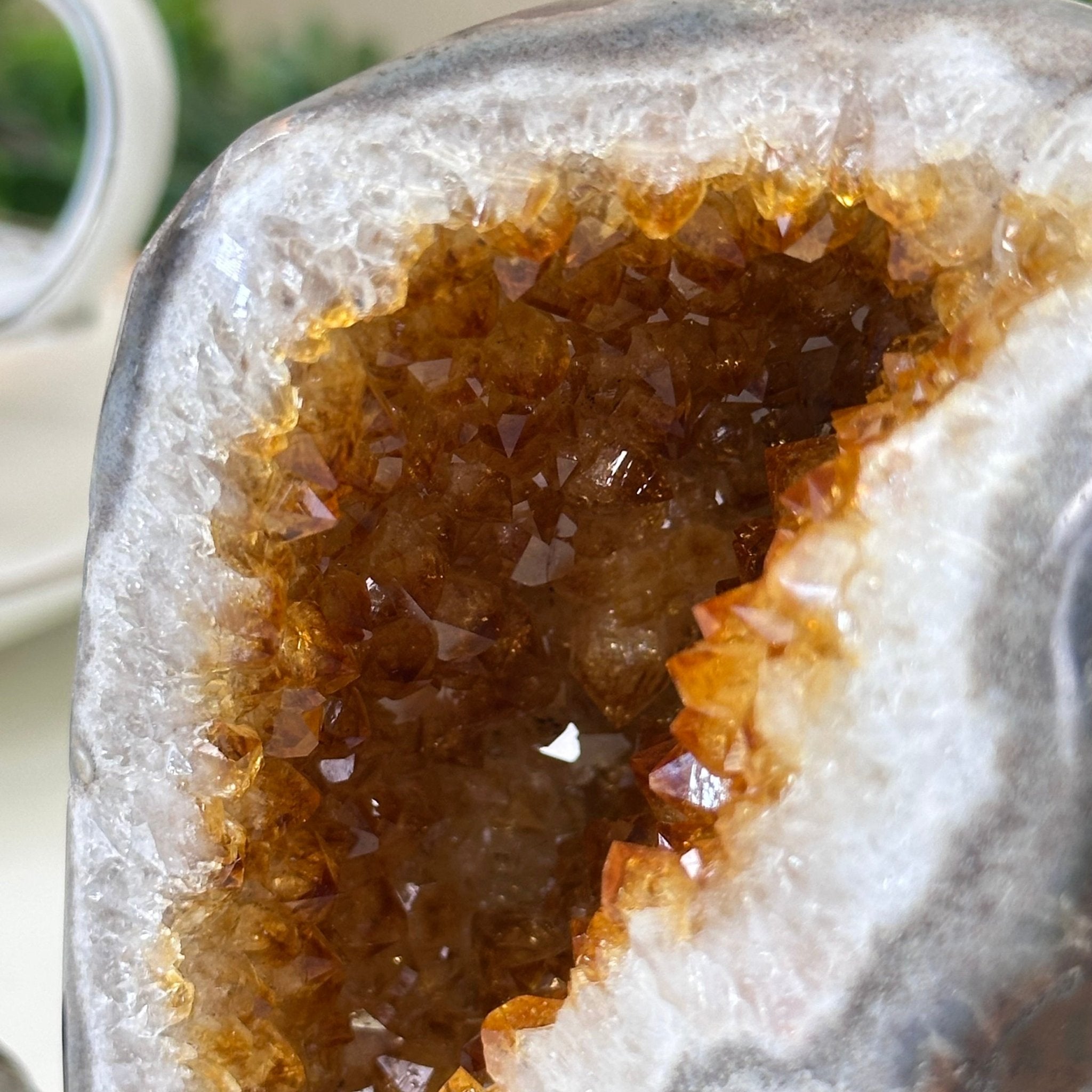 Extra Plus Quality Citrine Cluster w/ flat base, 4" Tall 5612 - 0219 - Brazil GemsBrazil GemsExtra Plus Quality Citrine Cluster w/ flat base, 4" Tall 5612 - 0219Small Clusters with Flat Bases5612 - 0219