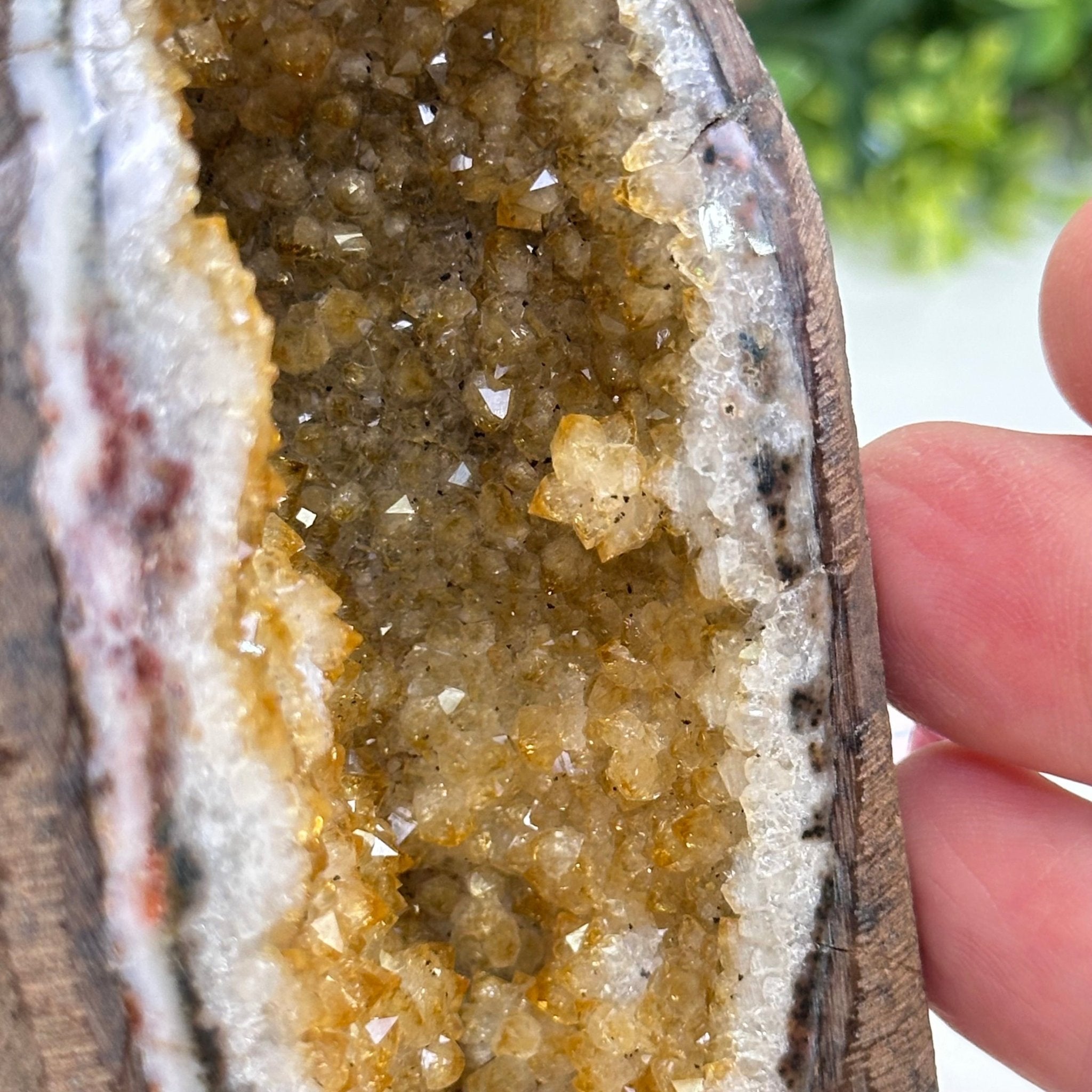 Extra Plus Quality Citrine Cluster w/ flat base, 4.1" Tall 5612 - 0212 - Brazil GemsBrazil GemsExtra Plus Quality Citrine Cluster w/ flat base, 4.1" Tall 5612 - 0212Small Clusters with Flat Bases5612 - 0212