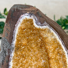 Extra Plus Quality Citrine Cluster w/ flat base, 4.2" Tall 5612 - 0240 - Brazil GemsBrazil GemsExtra Plus Quality Citrine Cluster w/ flat base, 4.2" Tall 5612 - 0240Small Clusters with Flat Bases5612 - 0240