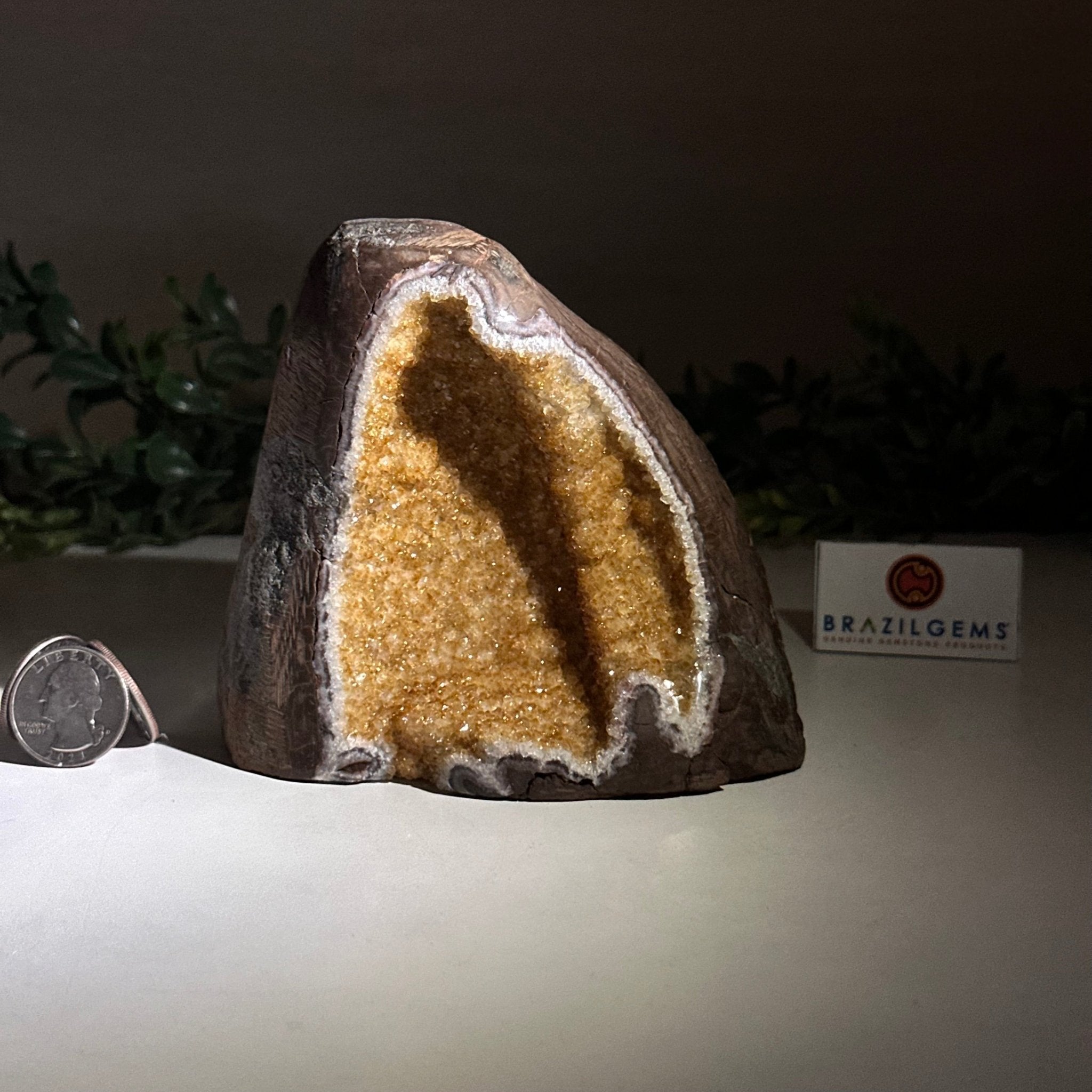 Extra Plus Quality Citrine Cluster w/ flat base, 4.2" Tall 5612 - 0240 - Brazil GemsBrazil GemsExtra Plus Quality Citrine Cluster w/ flat base, 4.2" Tall 5612 - 0240Small Clusters with Flat Bases5612 - 0240